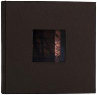 🍫 kolo hudson 2-up photo album, holds 200 4x6 photos in chocolate brown logo