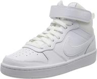 nike court borough little cd7783 100 girls' shoes logo