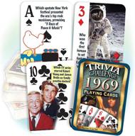 1969 trivia playing cards - perfect birthday gift for the legends logo