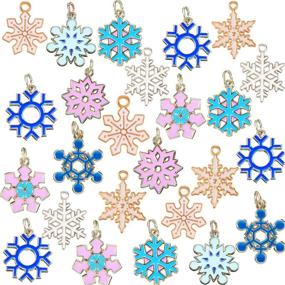 img 4 attached to Christmas Snowflake Necklace Bracelet Decoration