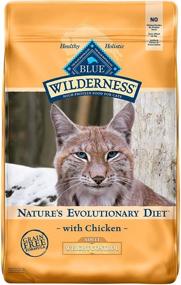 img 4 attached to 🐱Сухой корм для кошек Blue Buffalo Wilderness с высоким содержанием белка, без зерна, для контроля веса взрослых кошек - курица: естественное решение для управления весом.