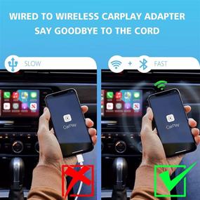 img 2 attached to 🔌 Seamless Wireless CarPlay Conversion: Connect Phone to Car Screen Sans Cables with CarPlay Wireless Adapter