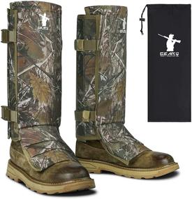 img 4 attached to 🐍 GearOZ Snake Gaiters: Waterproof Snake Guards for Effective Snake Bite Protection - Ideal for Hunting, Hiking, and Farm Working - Adjustable Size for Men & Women