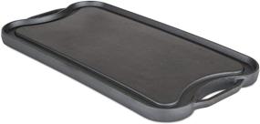 img 4 attached to 🍳 Viking Culinary Viking Pre-Seasoned Cast Iron Reversible Grill/Griddle Pan - 20 inch, Charcoal (Medium)