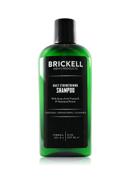 🌿 organic mint and tea tree oil daily strengthening shampoo for men by brickell - soothes dry & itchy scalp, sulfate & paraben free, 8 ounce, refreshing scent logo