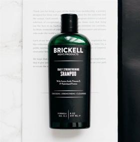 img 3 attached to 🌿 Organic Mint and Tea Tree Oil Daily Strengthening Shampoo for Men by Brickell - Soothes Dry & Itchy Scalp, Sulfate & Paraben Free, 8 Ounce, Refreshing Scent