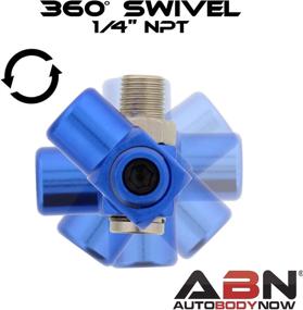 img 3 attached to 🔧 Stop Leaks with ABN 1/4in NPT 360 Degree Swivel Connector: Adjustable Tension Control, Perfect for Air Tools