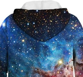 img 2 attached to FEOYA 3D Print Galaxy Hoodies for Teen Boys and Girls - Unisex Graphic Sweatshirts, Kids' Sweaters