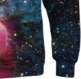 img 1 attached to FEOYA 3D Print Galaxy Hoodies for Teen Boys and Girls - Unisex Graphic Sweatshirts, Kids' Sweaters