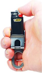 img 2 attached to 🔧 Screwpop Bic Lighter Holder Keychain Multi Tool: Carabiner Clip, Bottle Opener, Stainless Steel Construction (Lighter Not Included)