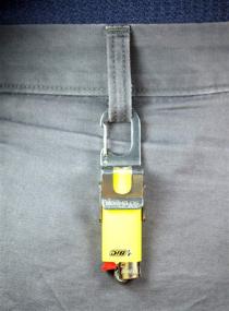 img 1 attached to 🔧 Screwpop Bic Lighter Holder Keychain Multi Tool: Carabiner Clip, Bottle Opener, Stainless Steel Construction (Lighter Not Included)