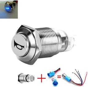 img 2 attached to 🔘 12V 16mm LED Metal Momentary Push Button Switch for Car Horn - Viping Car Horn Button Switch Reset Switch Button Metal Speaker Horn Switch Power Metal Toggle Switch Car Boat Motorcycle DIY Switch