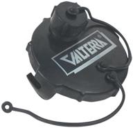 🚽 valterra t1020-1 black waste valve cap - 3-inch with capped 3/4-inch ght logo
