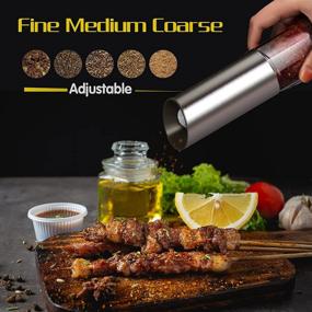 img 3 attached to 🧂 DIRECTGO Electric Salt and Pepper Grinder Set: Rechargeable, Refillable, and Adjustable Coarseness - YMQ001