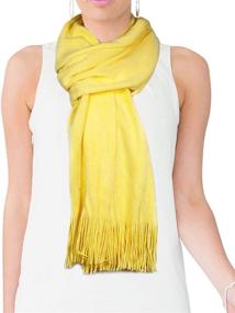 img 2 attached to ❄️ Dahlia Womens Winter Synthetic Cashmere Scarves & Wraps: Luxurious Women's Accessories for Cold Weather