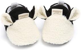 img 4 attached to 👟 COSANKIM Slippers: Newborn Booties and Toddler Boys' Shoes for Comfort and Style