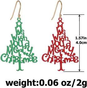 img 1 attached to Long Jingle Bell Christmas Earring Sets for Women - Christmas Drop Dangle Earrings with Snowman, Santa Claus, Christmas Tree, Flamingo, and Penguin Designs