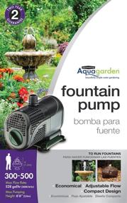 img 3 attached to 🌊 Pennington Aquagarden Universal Fountain Pump, Ideal for Garden Fountains, Water Features, Aquaponics & Hydroponics, 300 - 500 Gallon Capacity, 6'6" Pumping Height