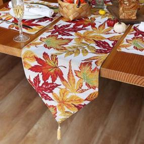 img 2 attached to Thanksgiving 🍂 Tassel Decorative Table Runners