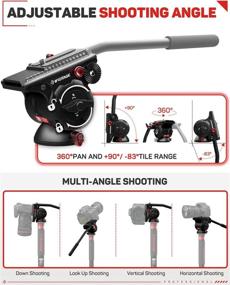 img 1 attached to 🎥 IFOOTAGE Fluid Drag Pan Head: Professional Tripod Head for DSLR Cameras, Camcorders, Monopods, and Tripods