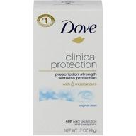 🕊️ dove clinical protection antiperspirant deodorant, original clean, 1.7 oz, pack of 3: lasting freshness and all-day odor defense logo