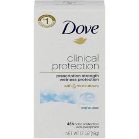 img 1 attached to 🕊️ Dove Clinical Protection Antiperspirant Deodorant, Original Clean, 1.7 Oz, Pack of 3: Lasting Freshness and All-Day Odor Defense