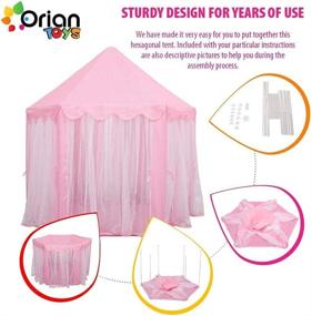 img 1 attached to 🏰 Enchanting Orian Hexagon Princess Play Tent: Perfect Fairy Tale Hideaway