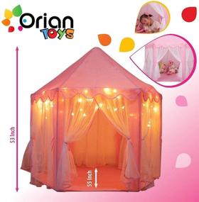 img 2 attached to 🏰 Enchanting Orian Hexagon Princess Play Tent: Perfect Fairy Tale Hideaway