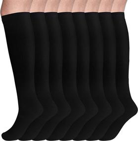 img 4 attached to Advanced Compression Socks: 8 Pairs for Ultimate Support and Comfort – Ideal for Women & Men