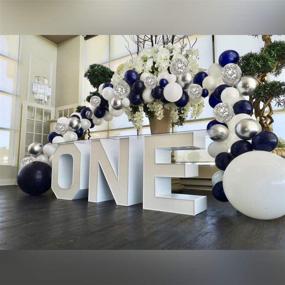 img 1 attached to Kmiles Blue、White Graduation Anniversary Decoration