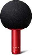 🎤 беспроводной караоке микрофон calf q5 с динамиком - портативный микрофон для android/iphone/pc (чёрный) логотип