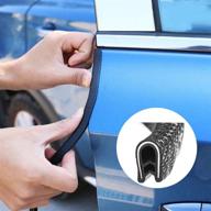 🚪 car door edge guards - 16 ft (5 m) u shape rubber seal trim for car protection - fits most cars logo
