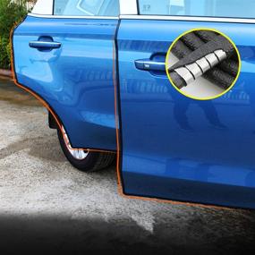 img 1 attached to 🚪 Car Door Edge Guards - 16 Ft (5 M) U Shape Rubber Seal Trim for Car Protection - Fits Most Cars