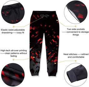 img 1 attached to 🐉 Uideazone Dragons Pattern Sweatpants: Stylish Boys' Fashion Pants