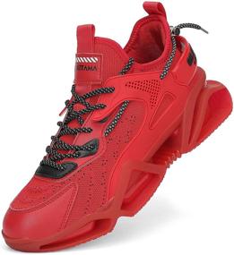 img 4 attached to Stylish Athletic Men's Shoes for 💪 Running and Walking: Sneakers with Fashion Flair