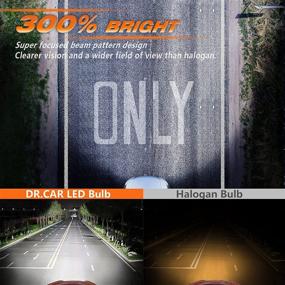 img 3 attached to 🔦 Enhance Visibility with DR.CAR 9006/HB4 LED Headlight Bulb - 300% Brightness, Cool White 6000k, All-in-One Conversion Kit, Pack of 2