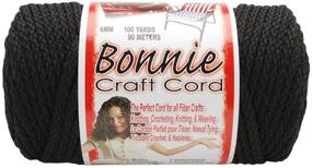 img 1 attached to Bonnie Macrame Craft Cord 6Mmx100Yd Black