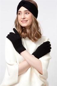 img 1 attached to Winter Toasty Fleece Gloves Headband