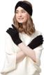 winter toasty fleece gloves headband logo