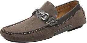 img 4 attached to Bruno Marc Hugh 01 Leather Driving Men's Shoes for Loafers & Slip-Ons