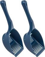 efficient & durable: iris scp-clxl jumbo cat litter scoop, 2 pack - convenient litter cleaning solution! logo