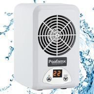 🏡 poafamx 5 gallon aquarium water cooling and heating system with pump and pipe - ideal for household fish farm, water grass, jellyfish, coral - quiet & 110v compatible логотип