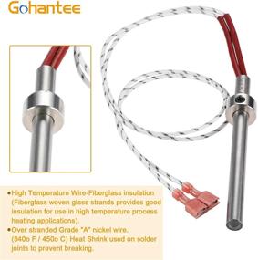 img 1 attached to 🔥 gohantee PU-CHA Igniter - Compatible with Englander Pellet Stove Igniter, England Stove Works Igniter 300W, 4.75 Inch