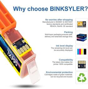 img 3 attached to 🖨️ High-Quality 564XL Combo Pack: Compatible Ink Cartridges Replacement for HP Photosmart - 17-Pack by BINKSYLER