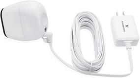 img 1 attached to 🔌 Wasserstein Quick Charge 3.0 Power Adapter for Arlo Pro, Pro 2, Go - Weatherproof (White)