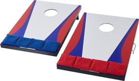 img 3 attached to Enhanced Outdoor Lawn Game Set: Amazon Basics Wooden Cornhole