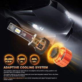 img 1 attached to 💡 Enhance Visibility with MOSTPLUS 8000 Lumens 80W-H1 All-in-One LED-TX1860 Chip Headlight Bulbs – Xenon White Super Mini Conversion Kit