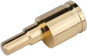 img 1 attached to Amp Input Reducer 4pcs: 1/0 Gauge to 4 Gauge Wire Reducer Adapter - Brass, Gold Plated