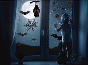 img 3 attached to 👻 Spooky Window Clings Decorations: Ghost, Spider Web, Bat Stickers for Glass Windows - Perfect for Halloween Parties
