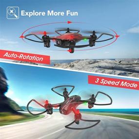 img 2 attached to NEHEME NH530: High-Definition Camera Drones for Adults with Gravity Sensor, Beginner-friendly RC Quadcopter with Headless Mode, One Key Return/Take Off/Landing, 2 Batteries Included